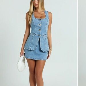 SHOWPO DENIM SKIRT & TOP